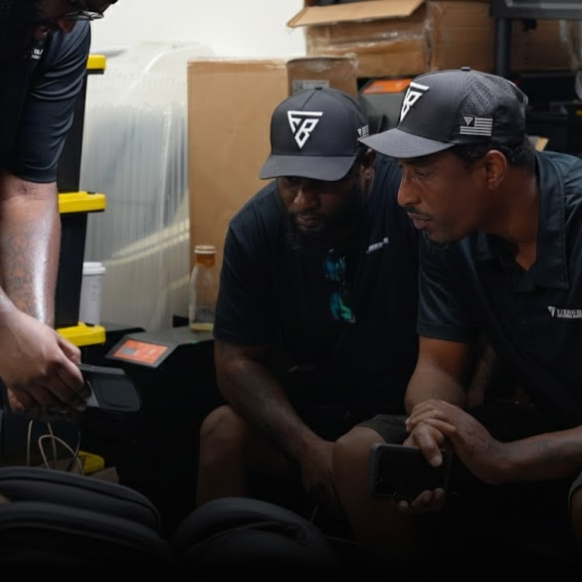 Commercial massage chair service technicians receiving installation, maintenance, and technical support training.