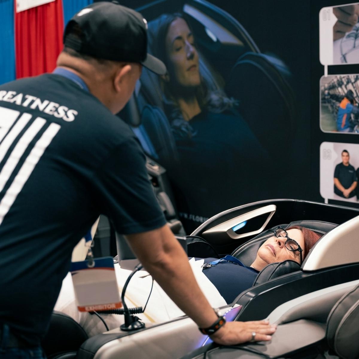 Floridian Brand ONE commercial massage chair project for businesses and wellness organizations