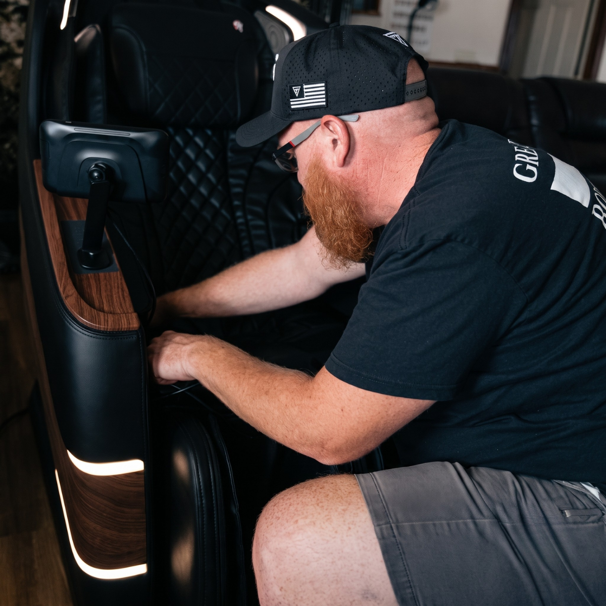 Floridian Brand ONE white-glove massage chair delivery and in-home installation